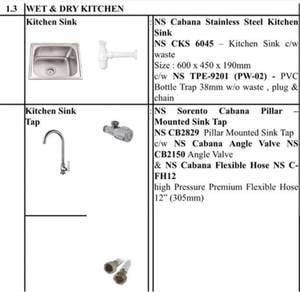 brand New Developer Unit Kitchen Sink Set