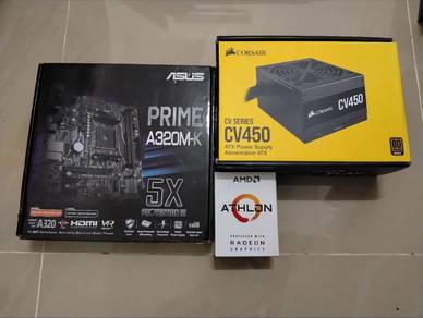 AMD Athlon PC Combo Set (CPU + Motherboard + PSU)
