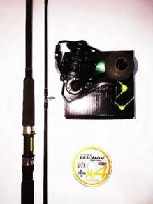 Maguro black 4000 combo seahawk WAVE rider rod