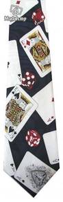 Playing Card Game Dice Ace King Novelty Neck Tie