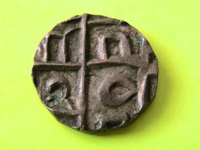 Bhutan kingdom - half (1/2) rupee deb (1835 -1910)