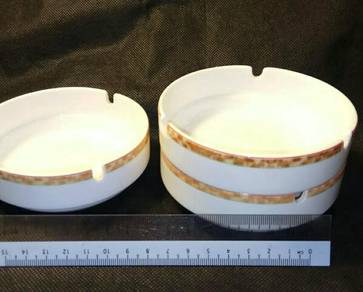 Hankook "St. James"fine china super bone ashtrays