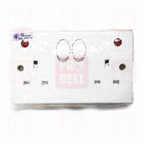 (PDM-0405) ABB Socket 13A 2G (Neon)
