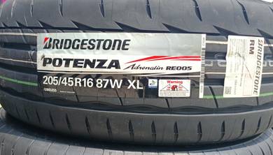 205 45 16 BRIDGESTONE RE005 Tayar Tyre New 2026