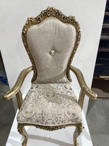 French Chair, Royal Chair, Victorian Luxury Grey