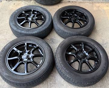 Sport Rim 14 Second Original Perodua Axia Black Ed