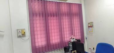 LANGSIR PEJABAT KORPORAT l vertical blind install