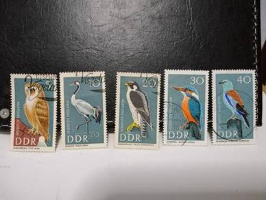 Set 1967 Germany Stamps Birds