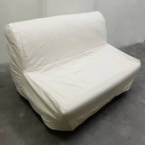 IKEA LYCKSELE LÖVÅS2-seat sofa-bed, Ransta natural