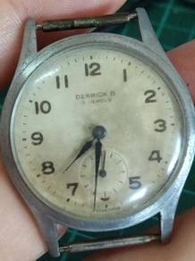 Vintage Derrick B military watch 1940s