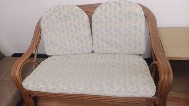 Wooden Rattan Sofa