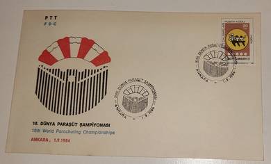 FDC Turkiye 1988 World Parachuting Championship