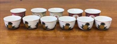 Cawan antique oriental mini tea cup 11