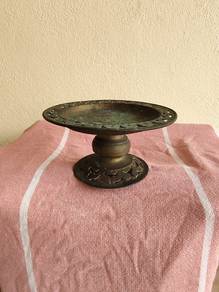 standing brass tray