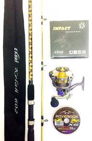 Exori kelah camouflage rod combo exori impact 4000
