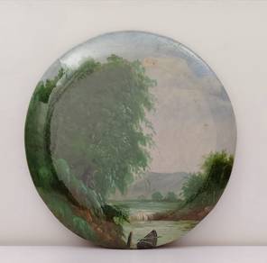 Circular Decorative Oil Painting Plate 2