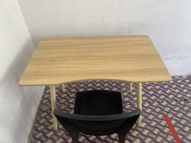 meja belajar dan kerusi (combo)