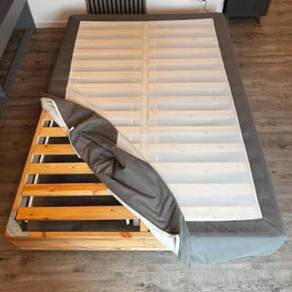Lyngor Single Bed Frame & Slate