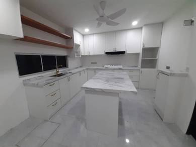 Kitchen cabinet quartz stone tabletop solid door
