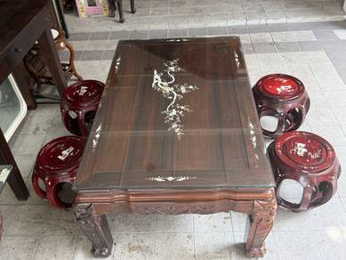 50 years chinese Table AND stool
