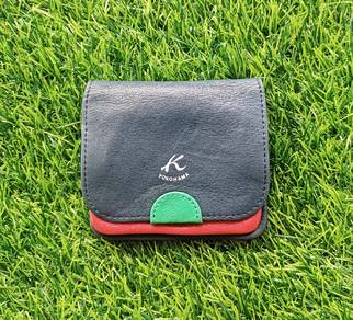 Yokohama Japan leather coin holder wallet
