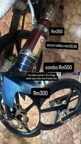 open redleo red 35/38, rim, swingarm dan muguard