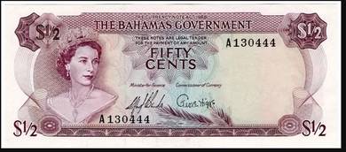 Bahamas Half dollar 1965 - Pick P17a vf