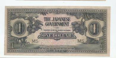 Malaya Japan JIM 1 Dollar MS 1942   -  unc