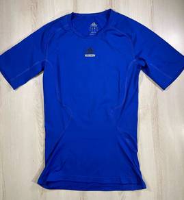 Adidas Techfit Blue Fitted Tee #DR1 Used