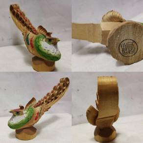 Vintage Traditional Sasano Bori Japanese Wooden Ca