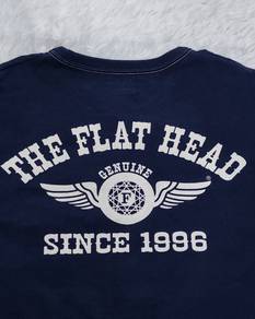 THE FLAT HEAD shirt Made in japan Navy
