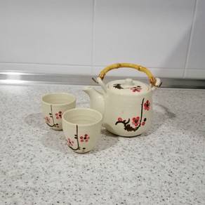 White Porcelain & Hand Painted Tea Set