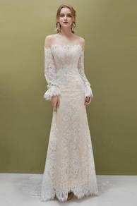 White prom evening wedding dress gown RBP1486