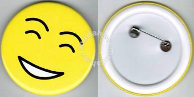 Smiley Happy face #27 Cartoon Button Badge 58mm