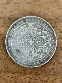 1 Dollar 1907 Straits Settlements King Edward VII