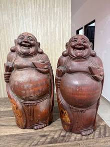 Bamboo Buddha statue One pair
