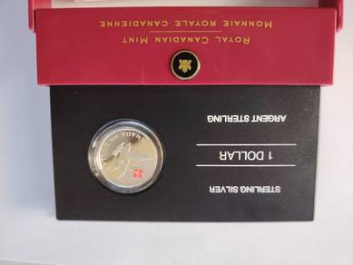 2006 Canadian Lucky Loonie Silver Dollar Olympic