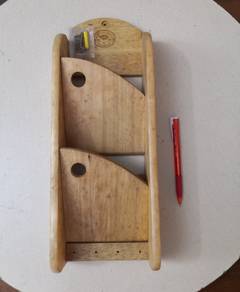 Wooden letter and key holder