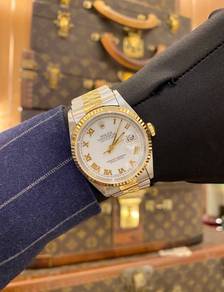 Rolex Datejust 36 Half 18K 750 Yellow Gold Jubilee
