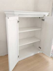 Premium Hampton Style White Storage Cabinet