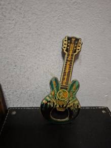 Vintage Fridge Magnet Bottle Opener Guitar