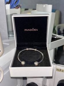 Pandora Moments Silver Open Bangle
