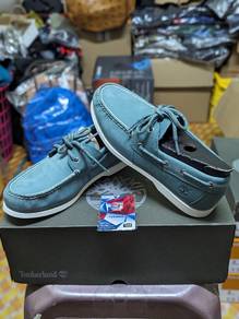 Timberland Cedar Bay Boat Shoe Teal Nubuck