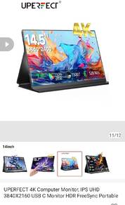 uperfect portable monitor 14.5inch 