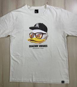 B One Soul Dude Duck White Tee #DH Used