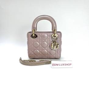 Preloved Dior Mini Lady Dior Light Pink GHW