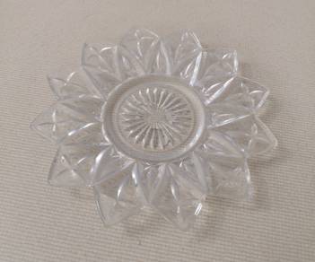 Vintage piring dodol clear glass 1