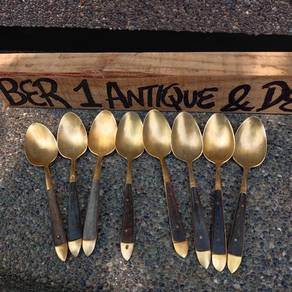 Antique Sudu Kecil Tembaga 8Pcs 6x3cm Collection