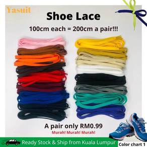 Yasuit Shoelace 50cm/80cm/100cm/120cm/180cm Tali