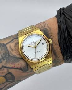 Custom Seiko Mod 37mm White Gold Datejust PRX Auto